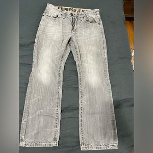 Express Men’s Jeans 32x30 - Distressed Grey